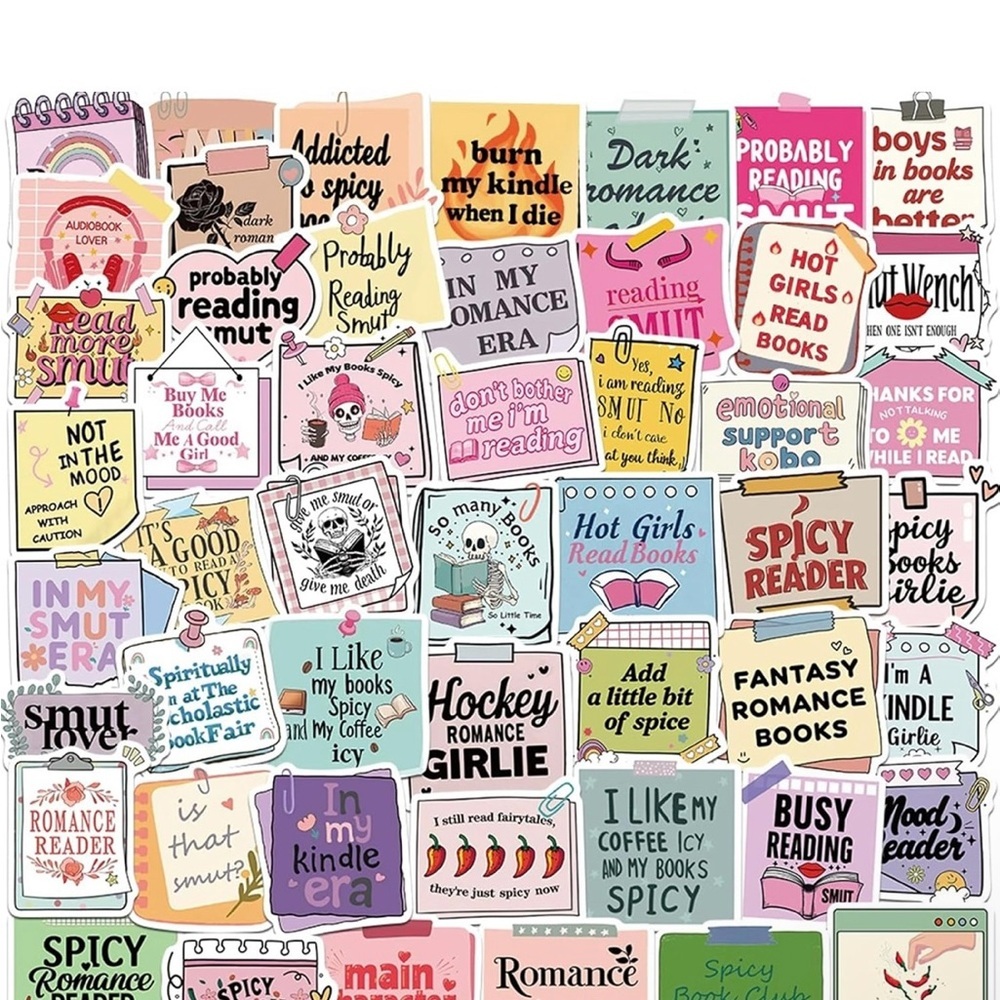 Colorful Spicy Book-Themed Sticker Set - Picture 2 of 2